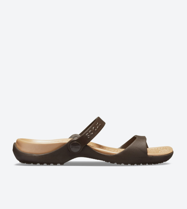 Cleo Two Strap Round Toe Sandals - Brown 10043-23Q
