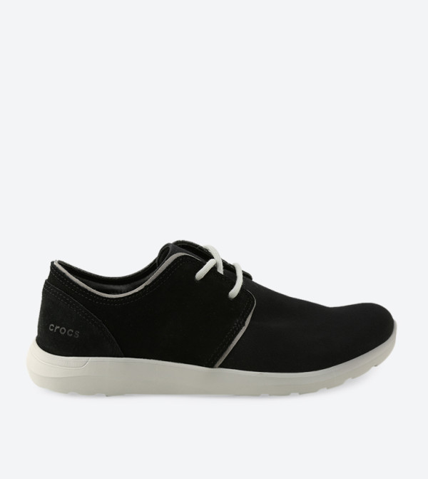 Crocs Lace-Up Shoes - Black