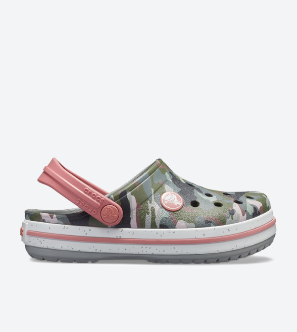 Crocband Camo Printed Clog - Grey 205301-97A