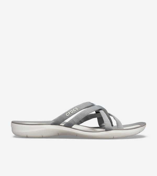 Swiftwater Webbing Strappy Flip Flops - Grey 205479-0CT