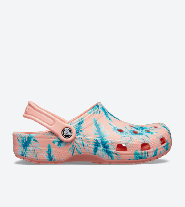 Classic Seasonal Graphic Round Toe Clogs - Orange 205706-7H6